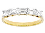 White Lab-Grown Diamond H SI1 10k Yellow Gold Band Ring 1.00ctw