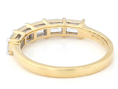 White Lab-Grown Diamond H SI1 10k Yellow Gold Band Ring 1.00ctw
