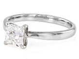 Princess Cut White Lab-Grown Diamond H SI1 10K White Gold Solitaire Ring 0.95ct