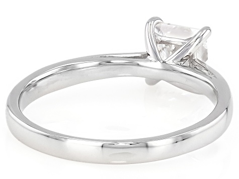 Princess Cut White Lab-Grown Diamond H SI1 10K White Gold Solitaire Ring 0.95ct