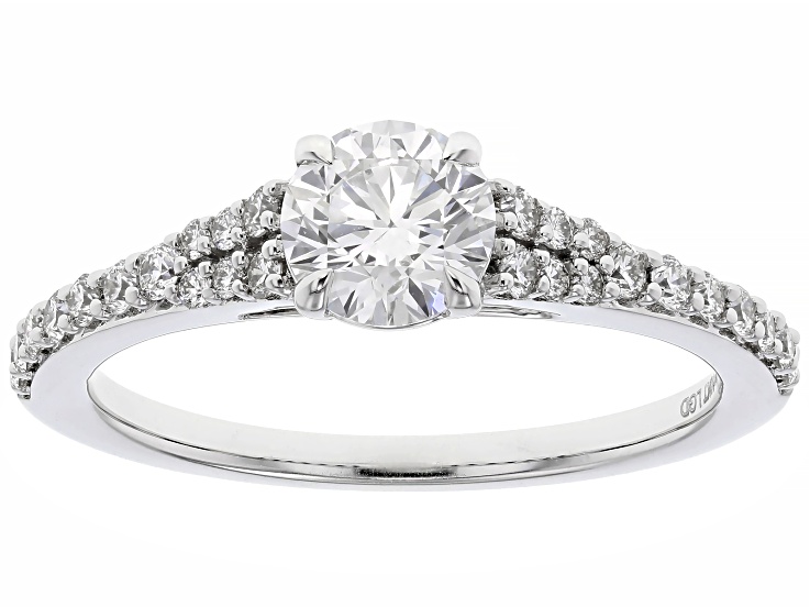 White Lab-Grown Diamond H SI1 10K White Gold Solitaire Ring 1.00ctw