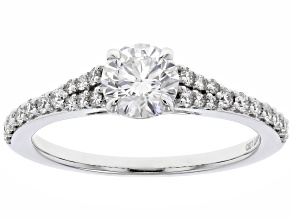 White Lab-Grown Diamond H SI1 10K White Gold Solitaire Ring 1.00ctw