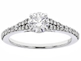 White Lab-Grown Diamond H SI1 10K White Gold Solitaire Ring 1.00ctw