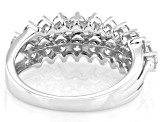 White Lab-Grown Diamond H SI 10k White Gold Band Ring 1.50ctw