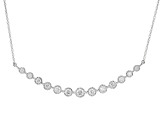 White Lab-Grown Diamond H SI 10k White Gold Necklace 1.00ctw