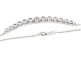 White Lab-Grown Diamond H SI 10k White Gold Necklace 1.00ctw