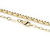 White Lab-grown Diamond H SI 14K Yellow Gold Over Sterling Silver Station Necklace 1.00ctw