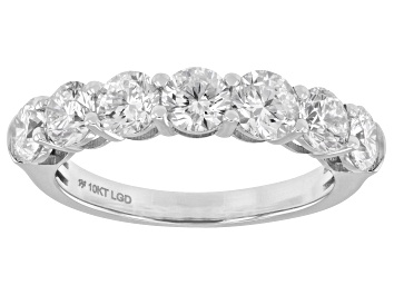 Picture of White Lab-Grown Diamond H SI1 10K White Gold Band Ring 2.00ctw
