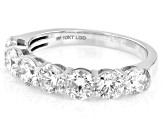 White Lab-Grown Diamond H SI1 10K White Gold Band Ring 2.00ctw