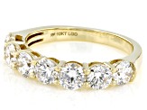 White Lab-Grown Diamond H SI1 10K Yellow Gold Band Ring 2.00ctw