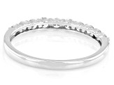 White Lab-Grown Diamond H SI1 10K White Gold Ring 0.50ctw