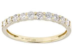 White Lab-Grown Diamond H SI1 10K Yellow Gold Ring 0.50ctw