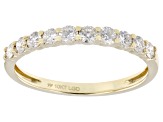 White Lab-Grown Diamond H SI1 10K Yellow Gold Ring 0.50ctw