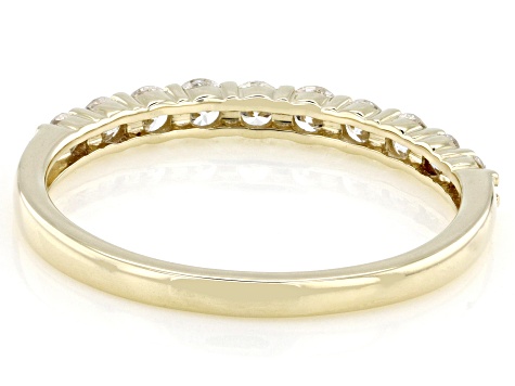 White Lab-Grown Diamond H SI1 10K Yellow Gold Ring 0.50ctw