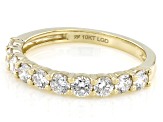 White Lab-Grown Diamond H SI1 10K Yellow Gold Ring 1.00ctw