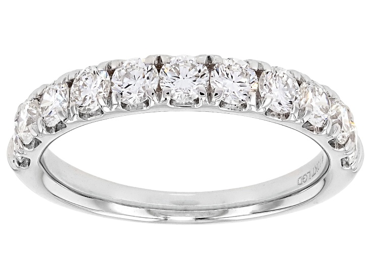 White Lab-Grown Diamond H SI1 10K White Gold Ring 1.25ctw