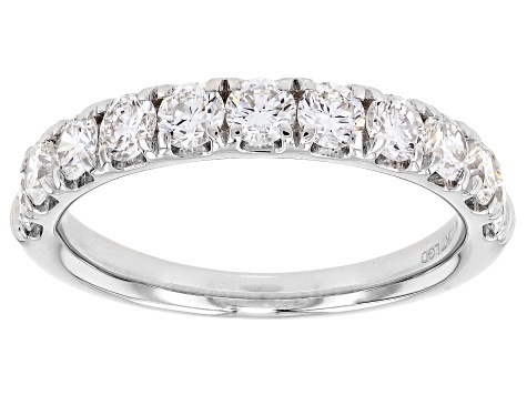 White Lab-Grown Diamond H SI1 10K White Gold Ring 1.25ctw