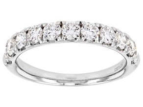 White Lab-Grown Diamond H SI1 10K White Gold Ring 1.25ctw