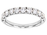 White Lab-Grown Diamond H SI1 10K White Gold Ring 1.25ctw