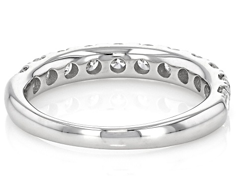 White Lab-Grown Diamond H SI1 10K White Gold Ring 1.25ctw