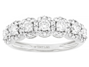 White Lab-Grown Diamond H SI1 10K White Gold Ring 1.00ctw