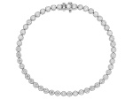 White Lab-Grown Diamond H SI1 10K Yellow Gold Tennis Bracelet 4.50ctw