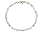 White Lab-Grown Diamond H SI1 10K Yellow Gold Tennis Bracelet 4.50ctw