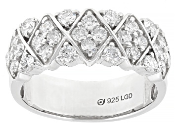 White Lab-Grown Diamond F-G VS-SI 14kt Yellow Gold Wedding Band Ring 0.50ctw