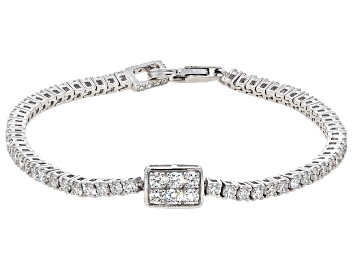 White Lab-Grown Diamond, 14k White Gold Bracelet 5.00ctw