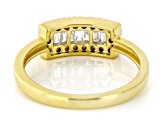 White Lab-Grown Diamond F-G SI 14K Yellow Gold Over Sterling Silver Band Ring 0.33ctw