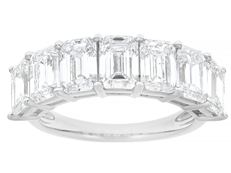 White Lab-Grown Diamond H SI1 14k White Gold Band Ring 5.00ctw