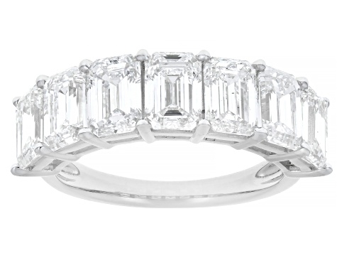 White Lab-Grown Diamond H SI1 14k White Gold Band Ring 5.00ctw