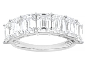 White Lab-Grown Diamond H SI1 14k White Gold Band Ring 5.00ctw