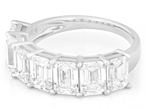 White Lab-Grown Diamond H SI1 14k White Gold Band Ring 5.00ctw