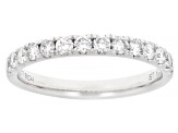 White Lab-Grown Diamond G-H SI2 10K White Gold Cluster Ring With Matching Bands 4.00ctw