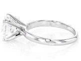 Round White Lab-Grown Diamond G-H SI1 14K White Gold Solitaire Ring 3.00ct