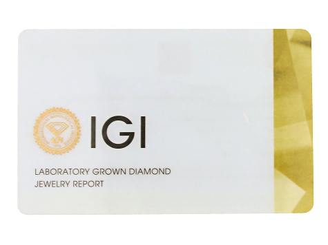 Certified Round White Lab-Grown Diamond H SI1 14K Yellow Gold Over Silver Solitaire Ring 1.00ct