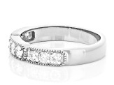 Lab-Grown Diamond G-H VS Rhodium Over Sterling Silver Band Ring 0.50ctw