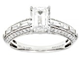 White Lab-Grown Diamond F SI 14K White Gold Ring 1.50ctw