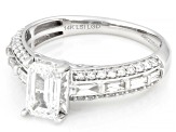 White Lab-Grown Diamond F SI 14K White Gold Ring 1.50ctw