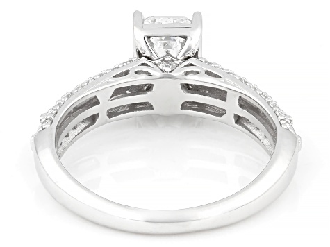 White Lab-Grown Diamond F SI 14K White Gold Ring 1.50ctw
