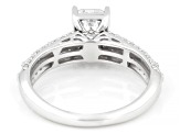 White Lab-Grown Diamond F SI 14K White Gold Ring 1.50ctw