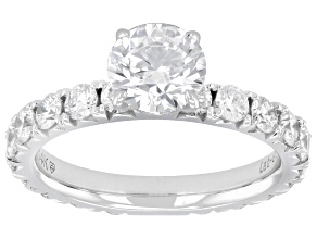 White Lab-Grown Diamond G-H SI 14K White Gold Ring 3.00ctw