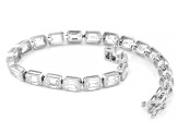 Emerald Cut White Lab-Grown Diamond G-H SI 14K White Gold Tennis Bracelet 13.00ctw