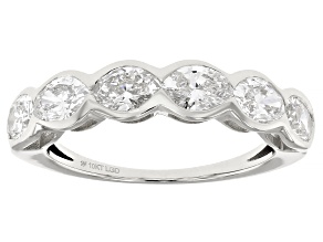 Oval White Lab-Grown Diamond H SI1 10K White Gold Ring 2.00ctw