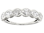 Oval White Lab-Grown Diamond H SI1 10K White Gold Ring 2.00ctw