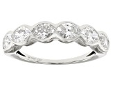 Oval White Lab-Grown Diamond H SI1 10K White Gold Ring 2.00ctw