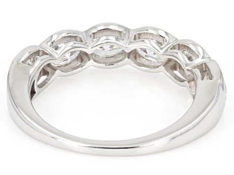Oval White Lab-Grown Diamond H SI1 10K White Gold Ring 2.00ctw