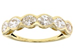 Oval White Lab-Grown Diamond H SI1 10K Yellow Gold Ring 2.00ctw