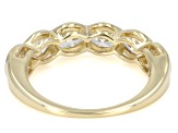 Oval White Lab-Grown Diamond H SI1 10K Yellow Gold Ring 2.00ctw
